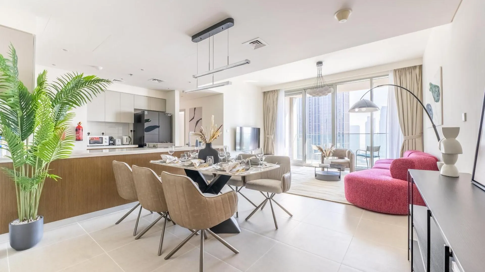 Luxury 3Br And Maid Room Forte Tower 1 With Fountain View Dubai