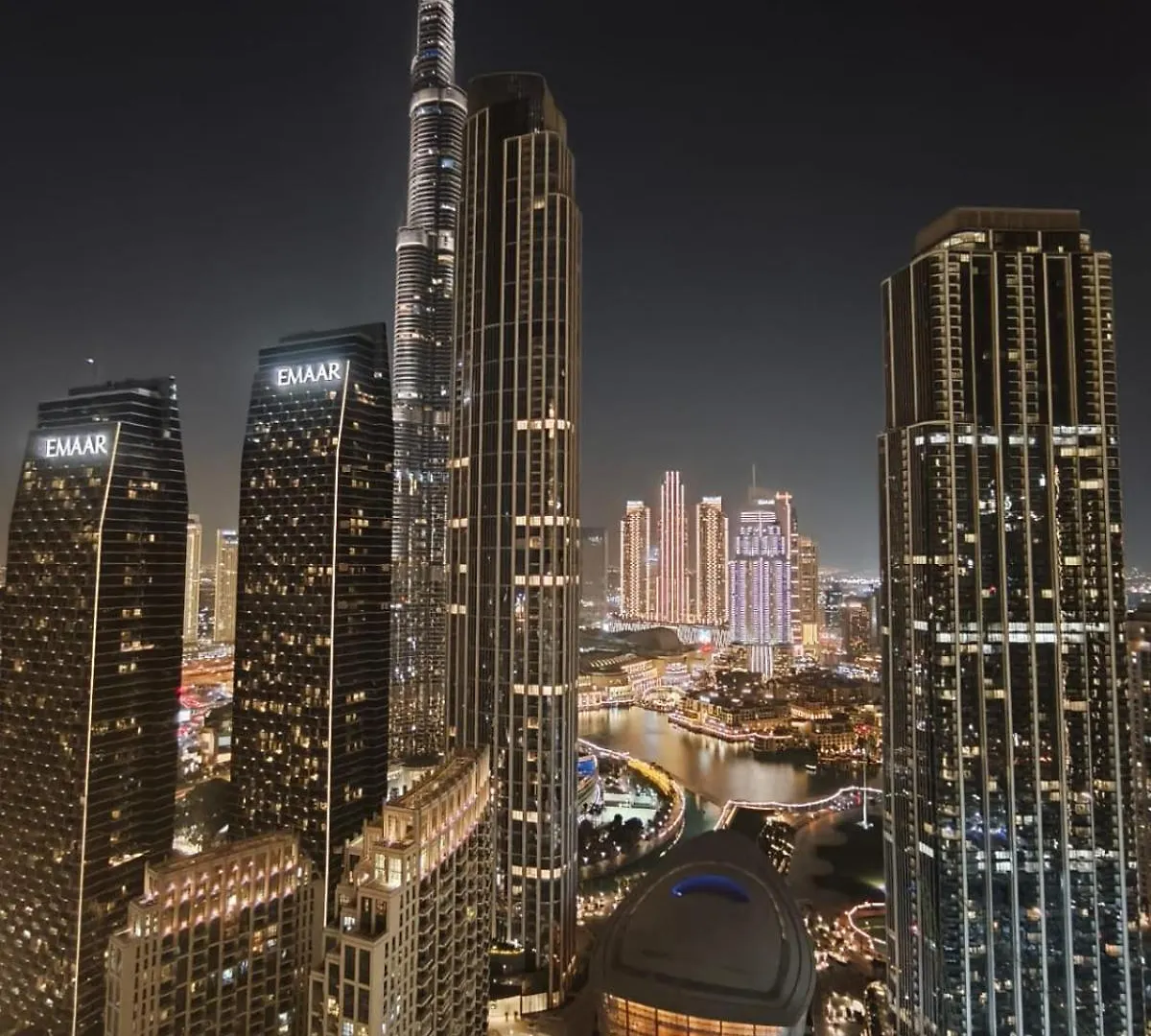 Luxury 3Br And Maid Room Forte Tower 1 With Fountain View Dubai