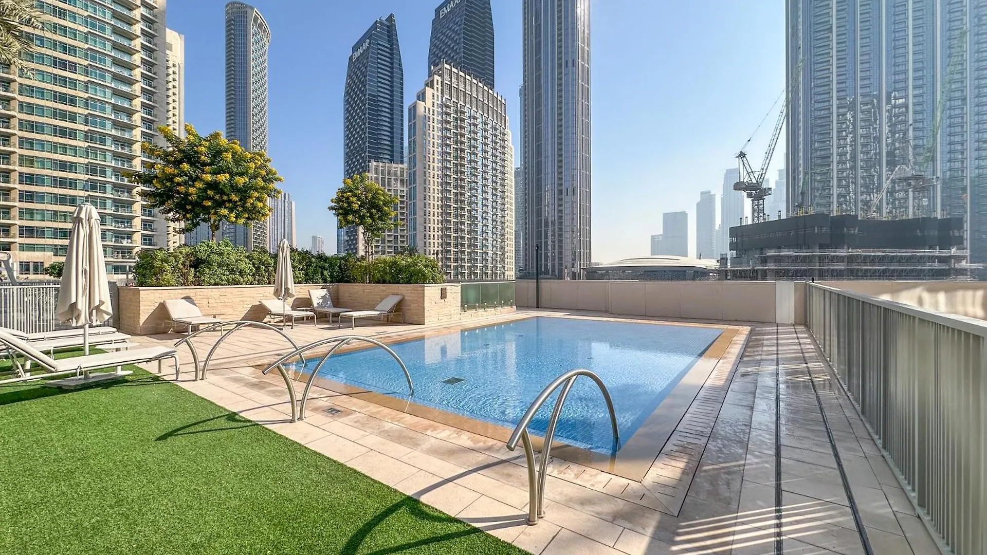 Apartment Luxury 3Br And Maid Room Forte Tower 1 With Fountain View Dubai