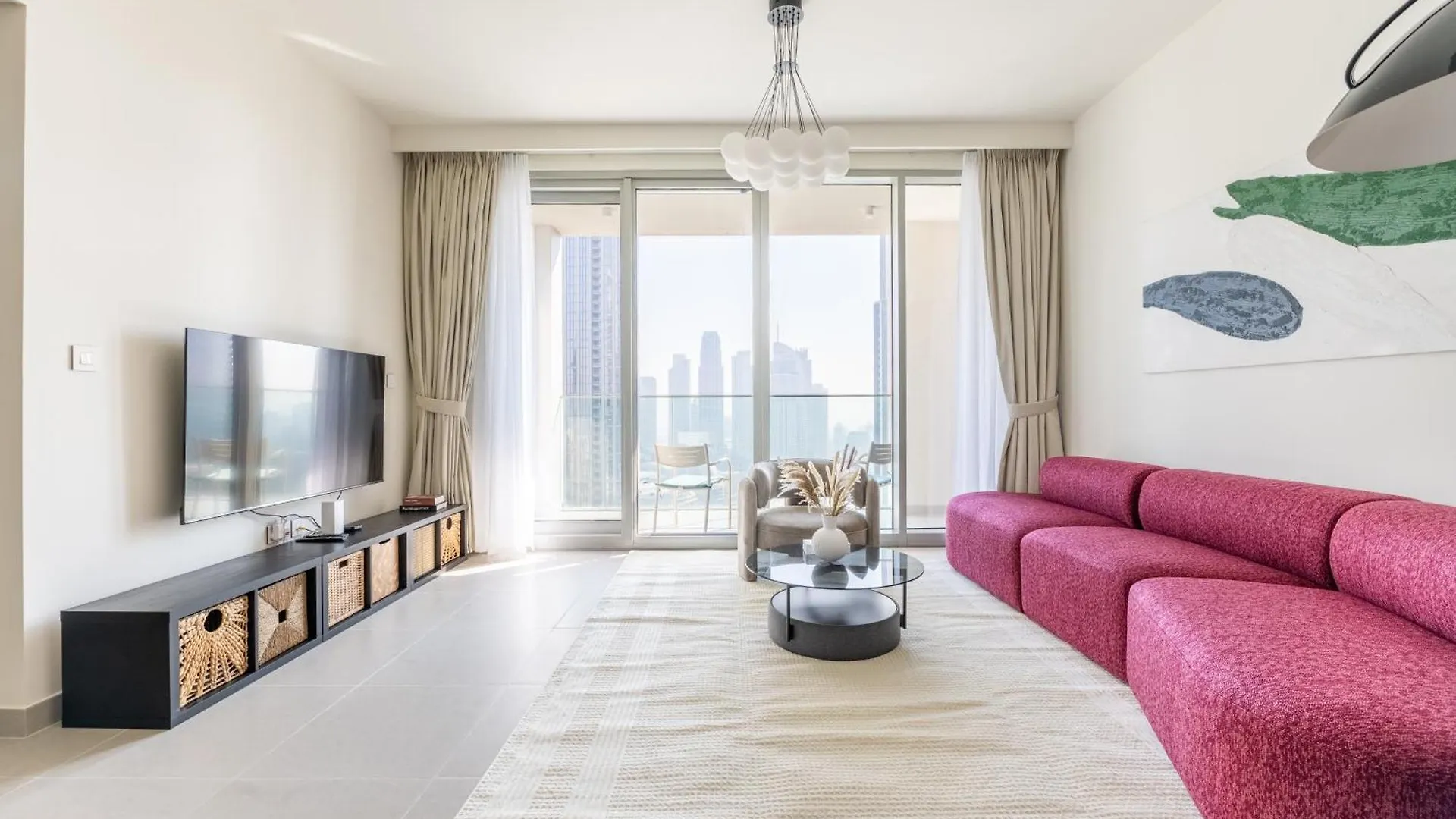 Apartment Luxury 3Br And Maid Room Forte Tower 1 With Fountain View Dubai